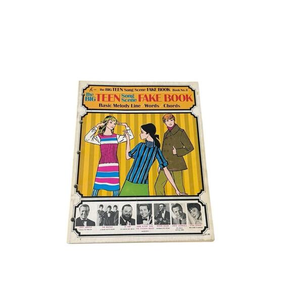 The Big Teen Song Scene Fake Book Basic Melody Line Word Chords - Picture 1 of 3